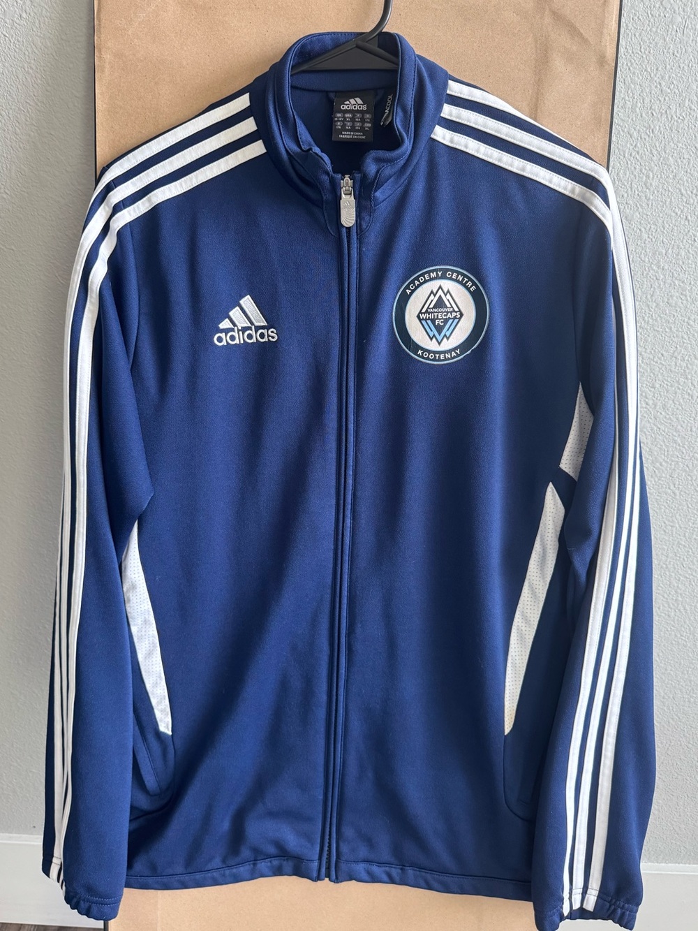 Whitecaps Vancouver Adidas Navy Full-Zip Jacket kids/teenager size XL